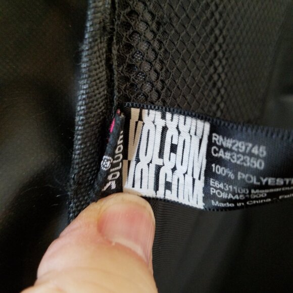 Volcom Backpack Multicolor Black Signature Pockets Adjustable Strap - Picture 12 of 15